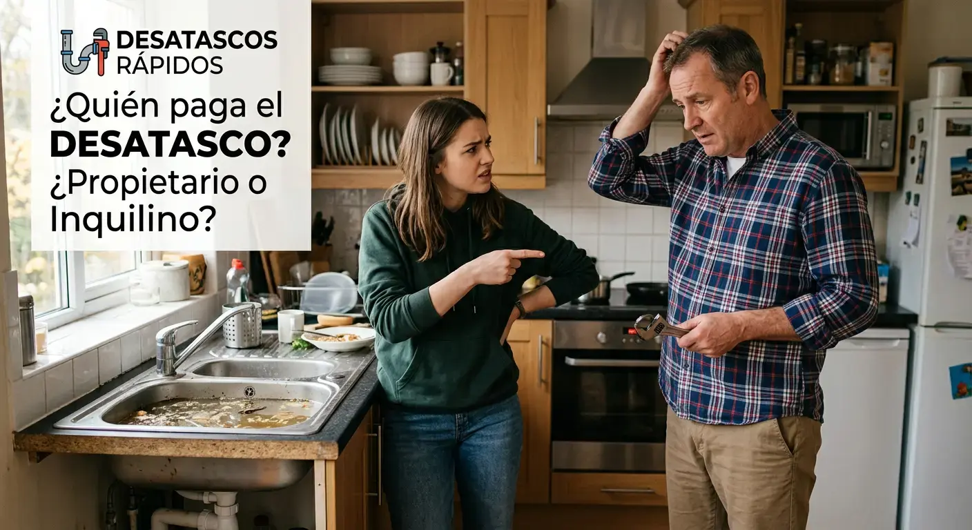 ¿Quién paga el desatasco: propietario o inquilino?