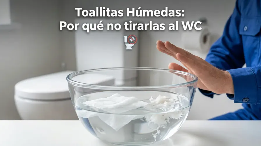 Toallitas húmedas: por qué no se deben tirar al WC