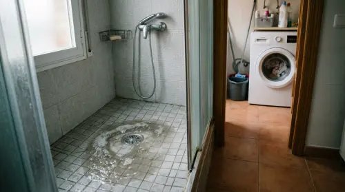 Por qué sale agua por la ducha cuando uso la lavadora (y qué significa)