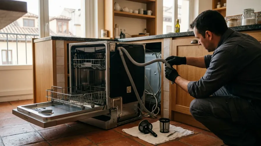 Cómo desatascar el lavavajillas: causas, soluciones caseras y cuándo es problema de bajante