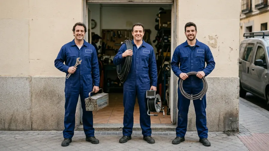 Pocero, fontanero o desatrancador: diferencias y cuándo llamar a cada uno