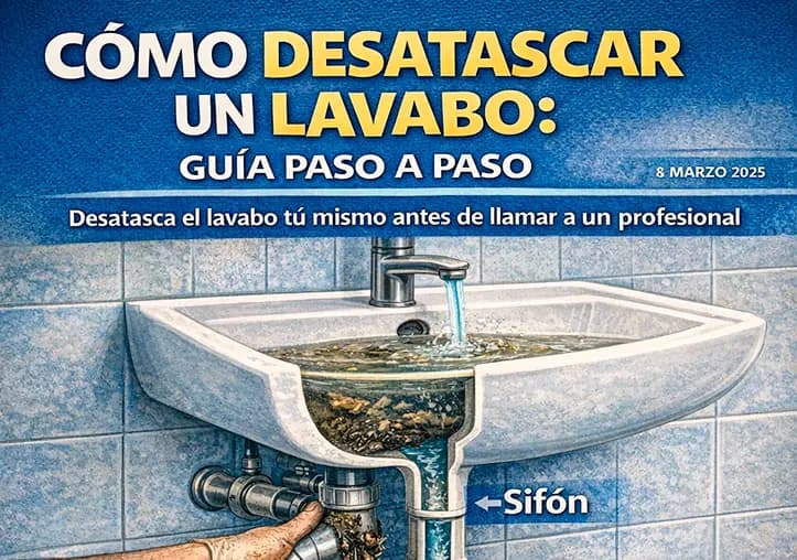 CÓMO DESATASCAR UN LAVABO: GUÍA PASO A PASO