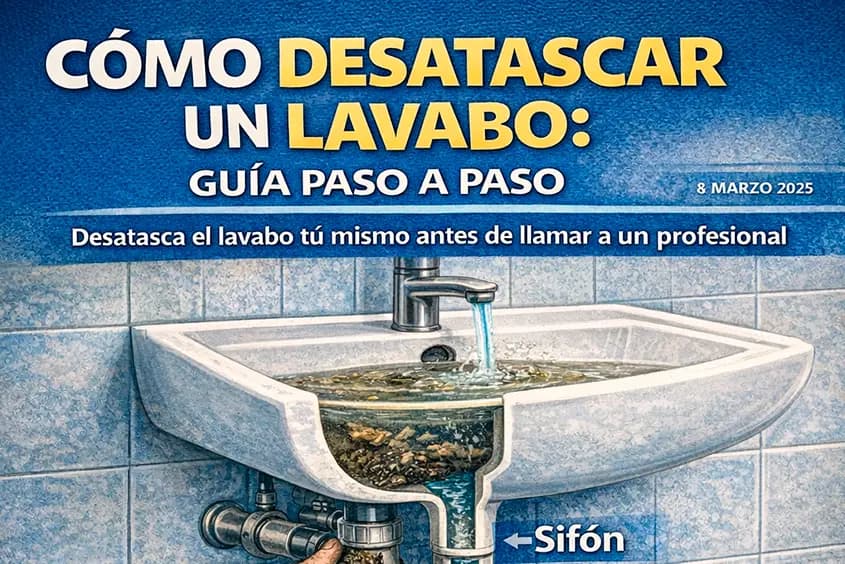 CÓMO DESATASCAR UN LAVABO: GUÍA PASO A PASO