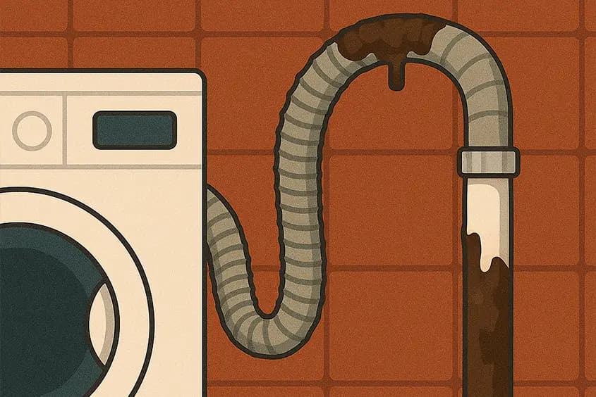 DESAGÜE LAVADORA ATASCADO