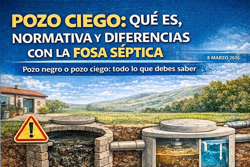 POZO CIEGO: QUÉ ES, NORMATIVA Y DIFERENCIAS CON LA FOSA SÉPTICA